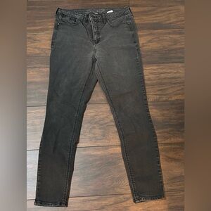 Seven7 Women's Dark Bombshell Gray High Rise Skinny Jeans